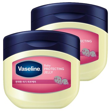 Vaseline 凡士林 嬰兒爽身潤膚膏，呵護嬰兒肌膚，清爽的嬰兒粉香  100ml  2罐