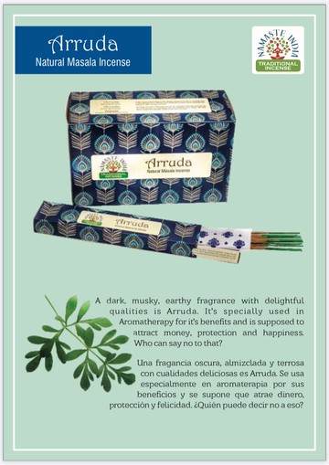 [[綺異館] 印度香 namaste 祝福系列- 好運香阿魯達 15g 線香 香料香namaste arruda