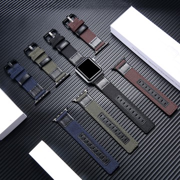 尼龍錶帶 適用 Apple watch 10 9 8 6 5 SE 蘋果手錶錶帶 46mm 45mm 42mm 49mm