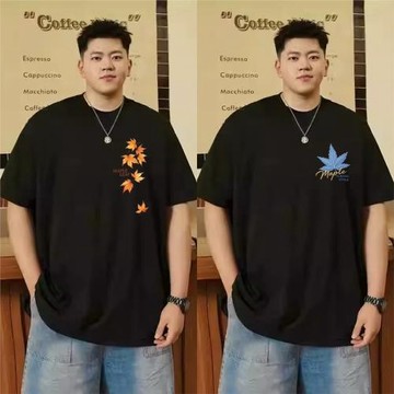 特大碼肥佬純棉短袖t恤男士2026夏季加肥加大胖子300斤寬松半袖潮