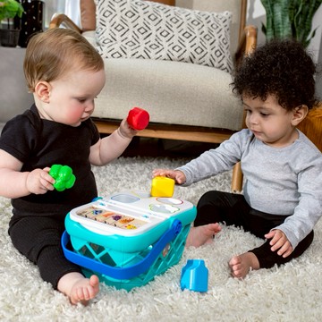 🚚快速出貨【德國Hape】Baby Einstein形狀分類觸控購物籃｜生日禮物、週歲禮、木製玩具