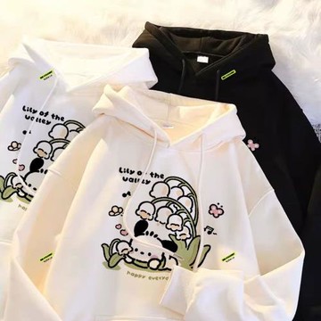 jk藝術生純棉帕恰狗可愛連帽衛衣