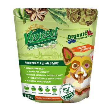 VegePet 新品上市機能性狗食 1.5kgx2包 HVP+褐藻+葡聚醣