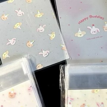 🔥現貨24H秒出🔥 星星兔自黏袋 透明自封袋 包材 小卡 飾品袋 包裝 烘焙袋 出卡 自黏袋 自封袋 透明自黏袋