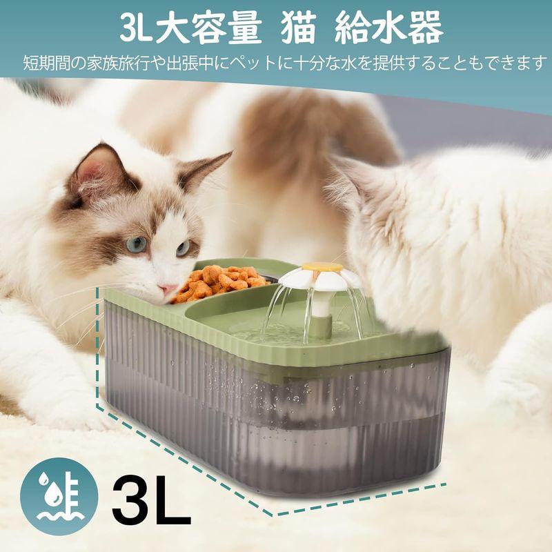 ペット用 自動給水器 (3L 大容量) - 食器・餌やり・水やり用品