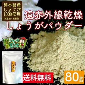 送料無料 武蔵庵 遠赤乾燥生姜粉末 80g 無添加 無着色 メール便発送 代引不可 野菜粉末