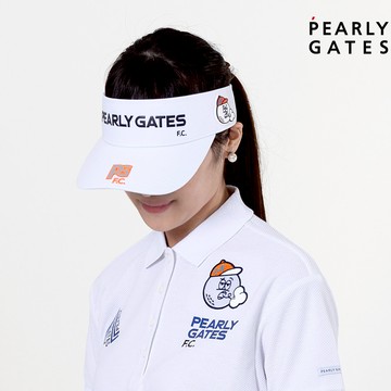 【ṔEARLY GATES】白色吸水速乾環保材質可調節式遮陽帽 JLU07902