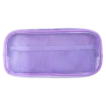 KOKUYO 國譽 Campus 網格雙層筆袋 大 105x215x65mm  紫色  1個