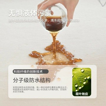 可擦洗地毯 客廳輕奢高級感臥室免洗防水地墊 奶油現代簡約大麵積家用地毯 長折疊地墊 可客製尺寸 吸水地墊 親膚不掉毛