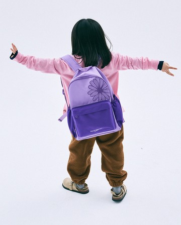 MARDI MERCREDI 兒童後背包 紫色 經典小雛菊 KIDS BACKPACK FLOWERMARDI