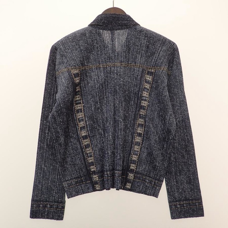 美品/ PLEATS PLEASE プリーツプリーズ PP93-JD421 デニム柄 プリーツ  