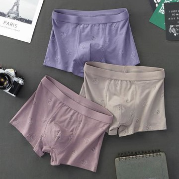 內褲男純棉四角短褲莫代爾青少年大碼褲衩舒適寬松透氣棉質褲頭潮