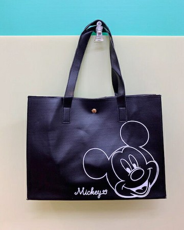 【震撼精品百貨】Micky Mouse 米奇/米妮  迪士尼橫式手提袋/收納袋-黑#16000 震撼日式精品百貨