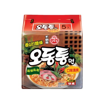 韓國不倒翁 海鮮風味烏龍拉麵(120gx5包)整袋裝【小三美日】 泡麵／進口／團購 D522944 泡麵 熱湯麵