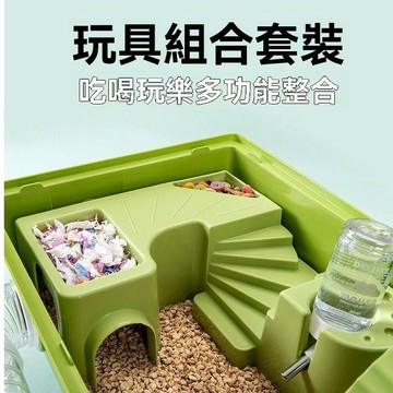 倉鼠玩具 寵物鼠玩具 倉鼠籠玩具基礎籠房子景觀籠倉鼠籠子用品金絲熊窩別墅(