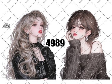 original sticker no.4989 人物貼紙 原創貼紙 原創人物貼紙 裝飾貼紙 cotton melody