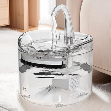 透明款寵物飲水機自動流水循環流動貓咪飲水器過濾芯濾棉喝水神器