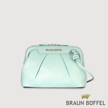 【BRAUN BUFFEL 德國小金牛】台灣總代理 安娜格 手拿包-湖水藍/BF827-02-ABL