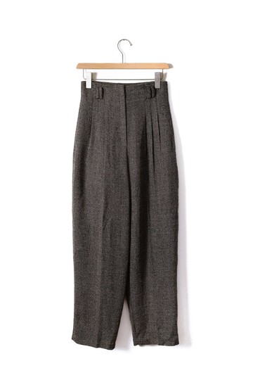 純情百貨行 Vintage 古著 古著長褲 咖啡黑高腰長褲 TR.010