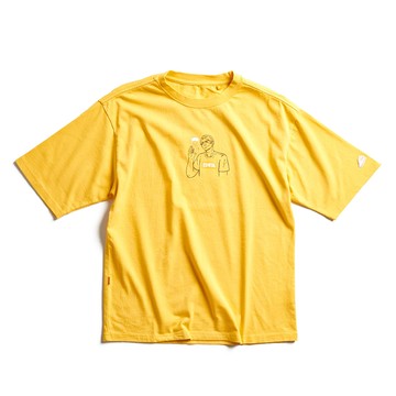 EDWIN｜橘標｜男裝｜乾杯吧E君插畫印花寬版短袖T恤