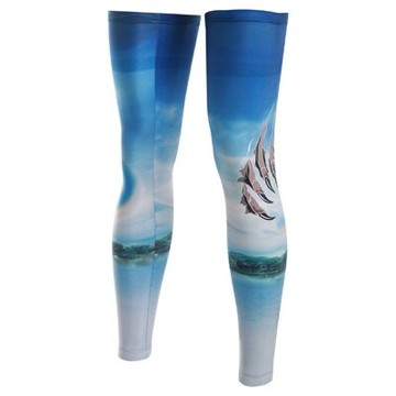 防曬腿套運動防護腿套-時尚印花吸濕排汗路跑登山健走自行車腿套73fn51【獨家進口】【米蘭精品】