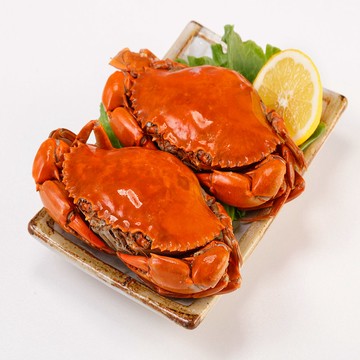 華得水產 熟凍爆蛋紅蟳1隻(200-220g)
