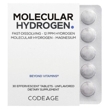 Codeage, 分子氫泡騰片，原味，30 片