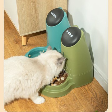 免運 寵物餵食器 飲水器 貓咪可拆自動喂食器二合一自動續水續糧喂食一體大容量封閉式防臭特惠/快速出貨MM095