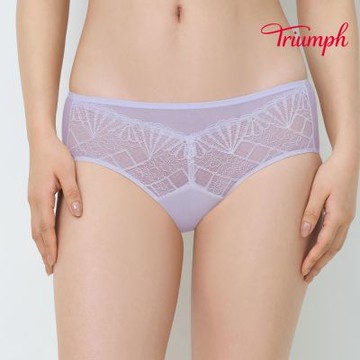 黛安芬-貝殼之美系列 中腰平口內褲 M-EL 柔霧紫