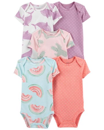 Baby 5-Pack Short-Sleeve Original Bodysuits