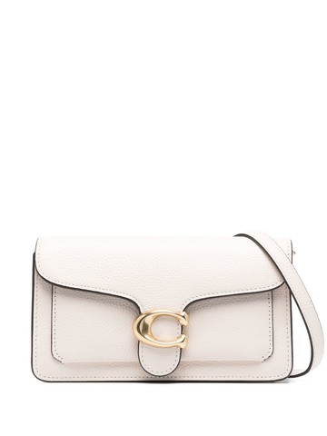 Coach - logo-plaque crossbody bag - women - Calf Leather - One Size - White