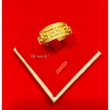 [Hi rosé!] 現貨、實拍！重金打造系列 高版本  1:1金店同款 黃金戒指 砂金噴面回紋心經越南沙金戒指