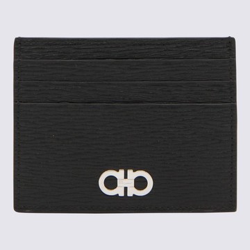 Salvatore Ferragamo Black Leather Cardholder