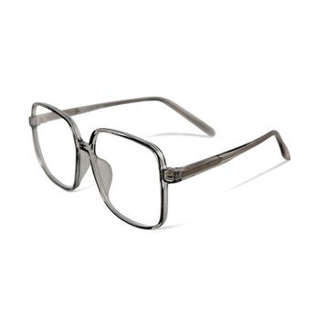 幻城的共舞雲端│透視布魯灰TR90輕量方框透視鏡腳設計UV400濾藍光眼鏡 透視布魯灰
