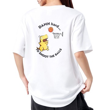 立體機能棉T-短手呆腦獸(背印款) - 籃球 MIT機能服 籃球衣 棉T