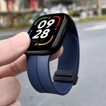 Apple watch 9 8 7 SE 6 5 4 38 40 44 41 45 49 錶帶 矽膠磁吸折疊扣 質感親膚