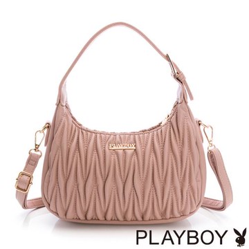 PLAYBOY - 手提包附長背帶  Noble系列 - 粉色