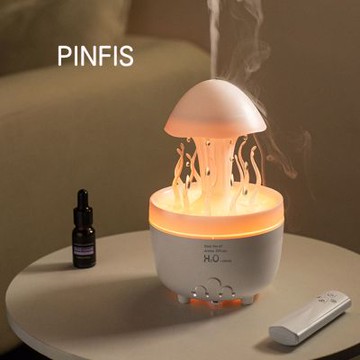 【品菲特PINFIS】雨滴香氛機 水草舞動加濕器 水氧機 (送水性精油3入)