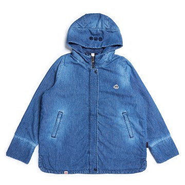 江戶勝｜女裝｜牛仔鋪棉泡領防寒外套