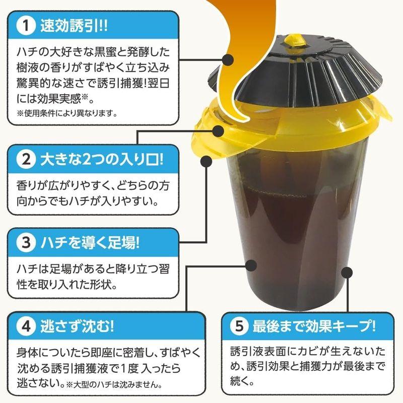 アースガーデン ハチ捕獲器 ハチ取り撃滅 捕獲器タイプ 2個入 ガーデニング 観葉植物 園芸 害虫 虫対策 家庭用 (アース製薬)