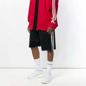 【逢甲 FUZZY】Y-3 3-Stripe 三線  左白 右黑 短褲 黑 重磅 彈性 飛鼠褲 CY6889