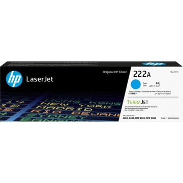 HP 222A 藍色原廠 LaserJet 碳粉匣(W2221A) For CLJ 3203dw / 3303sdw / 3303fdw