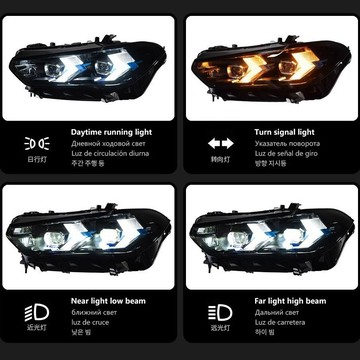 (質量保固）適用于19-22款BMW X5大燈總成G05改裝LED激光透鏡新款日行燈轉向
