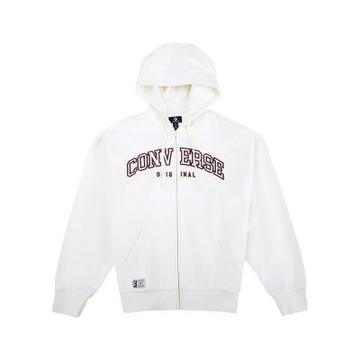 Converse Retro Fz Ft Fleece Top 男款 米白色 復古 全拉鍊 外套 UCJ085-W2Y