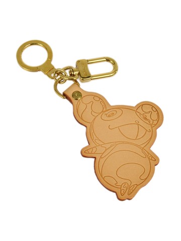 Louis Vuitton Pre-Owned - 2004 Porte Cles Panda key chain - women - Gold Plated/Leather - One Size - Brown