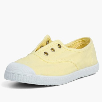 Pisamonas 洞洞帆布鞋-檸檬黃 - 38