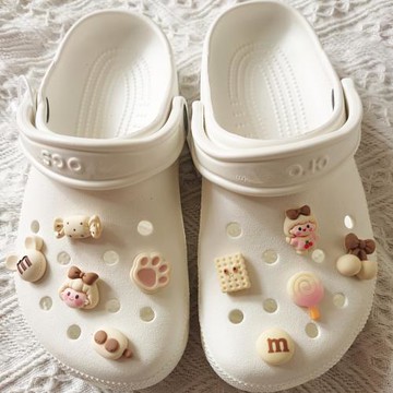 洞洞鞋適配鞋花鞋扣裝飾可愛智必星女孩配飾卡通diy立體鞋飾品