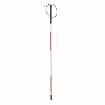 Folding Cane For The Blind drive Aluminum 453/4 Inch Height White / Red Red / White 1 Each by Drive Medical