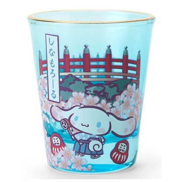 asdfkitty*大耳狗 櫻花祭 玻璃小杯子 清酒杯 拜拜用小酒杯-日本正版商品