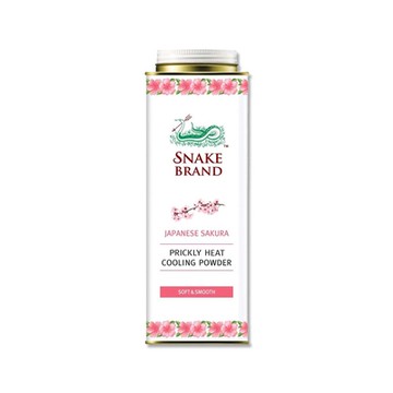 泰國Snake Brand蛇牌-運動舒緩瞬潔乾爽清涼吸汗爽身粉280g/罐-粉色櫻花